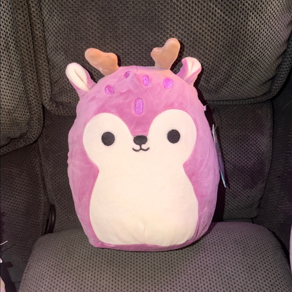 Squishmallows Pink and White Deer Shantrice Plush